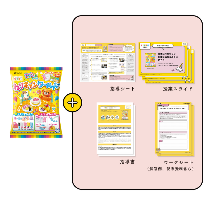 「ねりキャンワールド」を用いた「話すこと・聞くこと」の領域に関する学習　ねりキャンワールド（1セット7個入り）