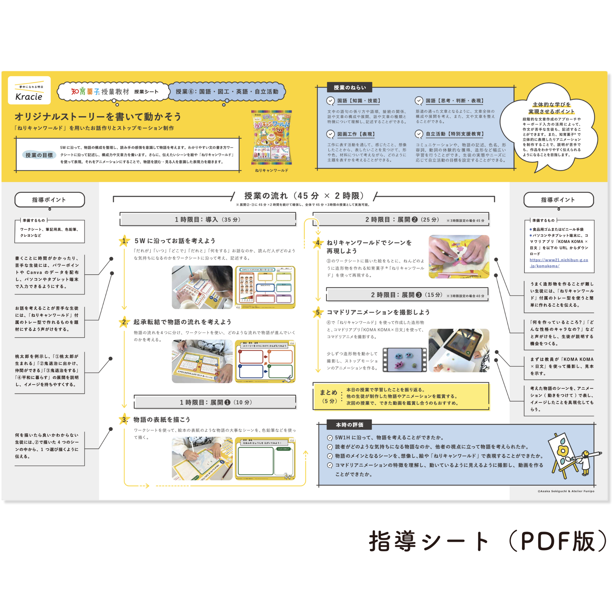 「ねりキャンワールド」を用いたお話作りとストップモーション制作　ねりキャンワールド（1セット7個入り）