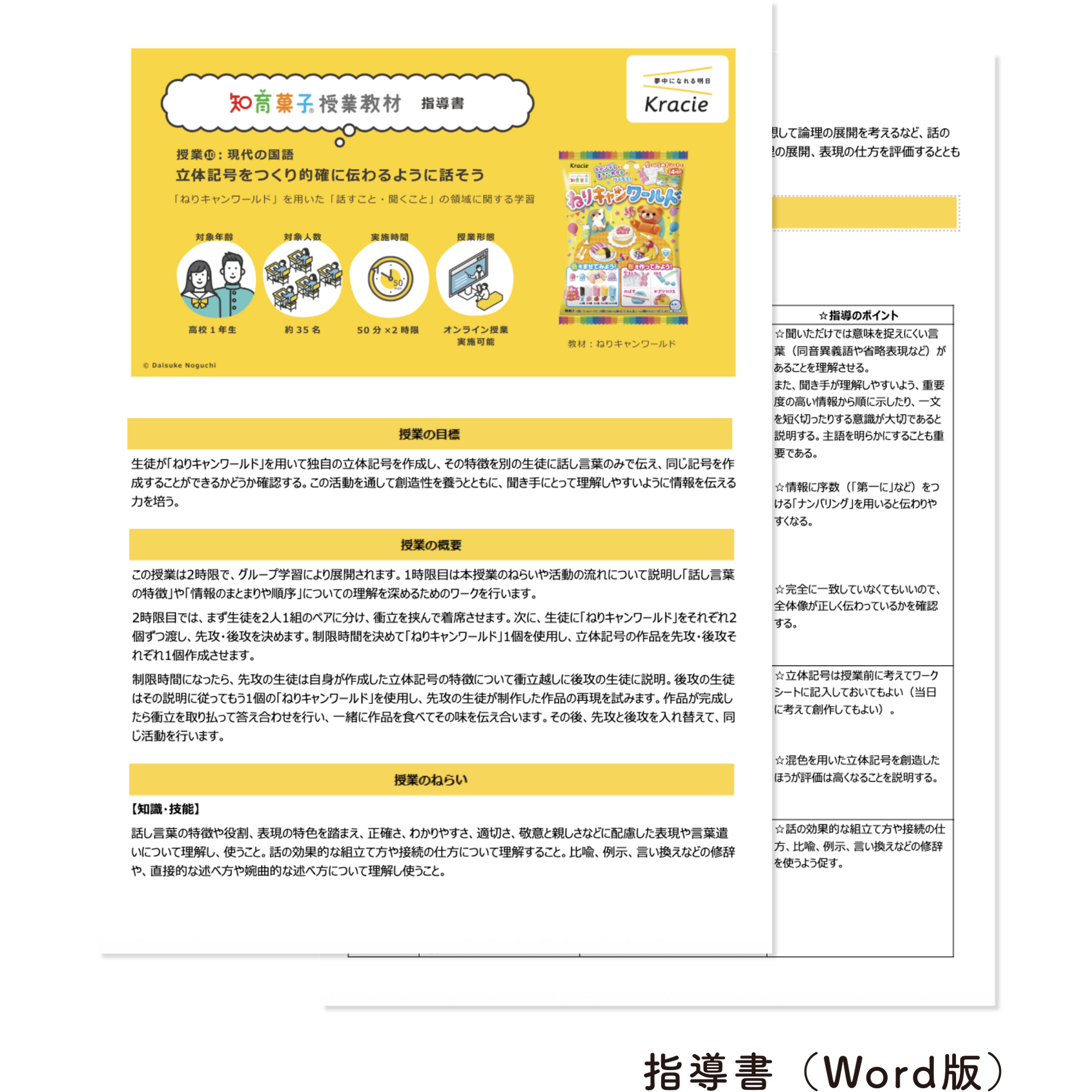 「ねりキャンワールド」を用いた「話すこと・聞くこと」の領域に関する学習　ねりキャンワールド（1セット7個入り）