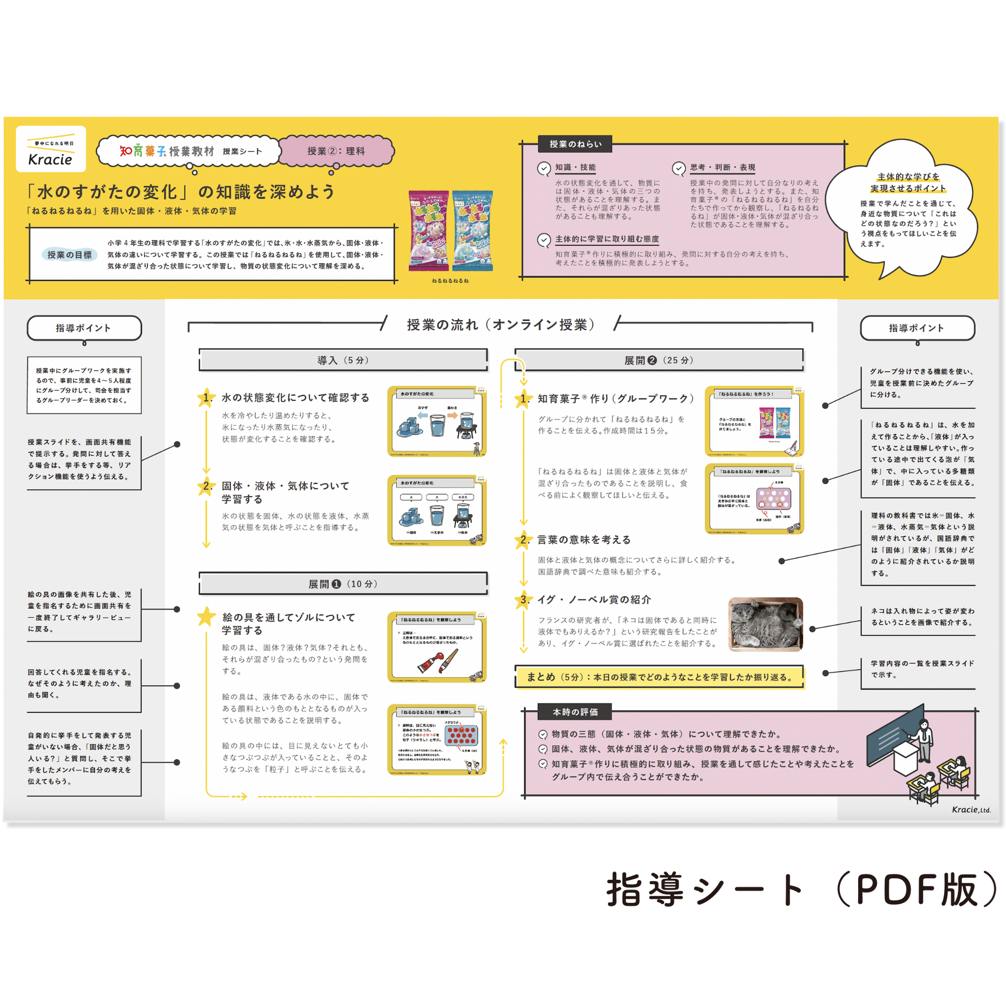 「ねるねるねるね」を用いた固体・液体・気体の学習　ねるねるねるね ぶどう味/ソーダ味（1セット10個入り）